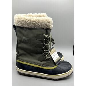 Sorel Winter Carnival Peatmoss Waterproof Leather Boot -32F Mens Size 11 NEW